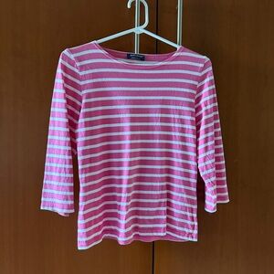 Saint James Galathee Breton Striped top with 3/4 Sleeve size 36 XXS